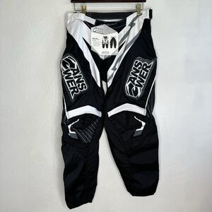 Answer Racing 10 Ion Tucker Rocky Pants Mens 34 10N Breeze Black White Motocross